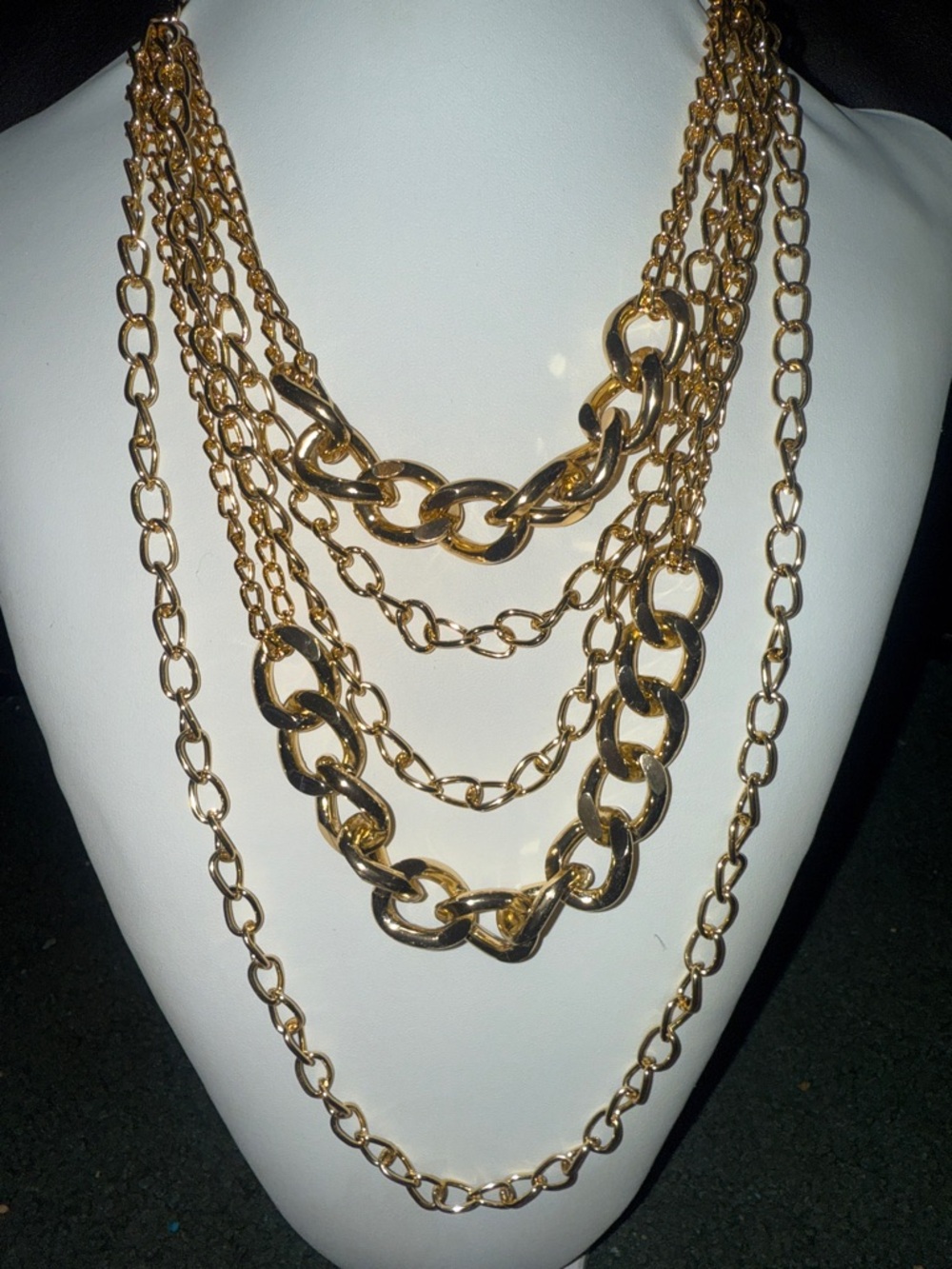 Layered Gold Chain Necklace - Women Jewelry